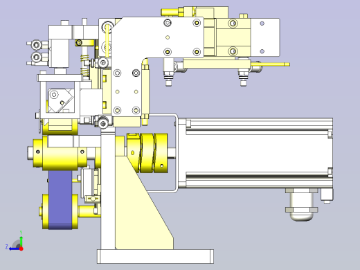 一种滚轮规定尺寸切割装置右视缩略图