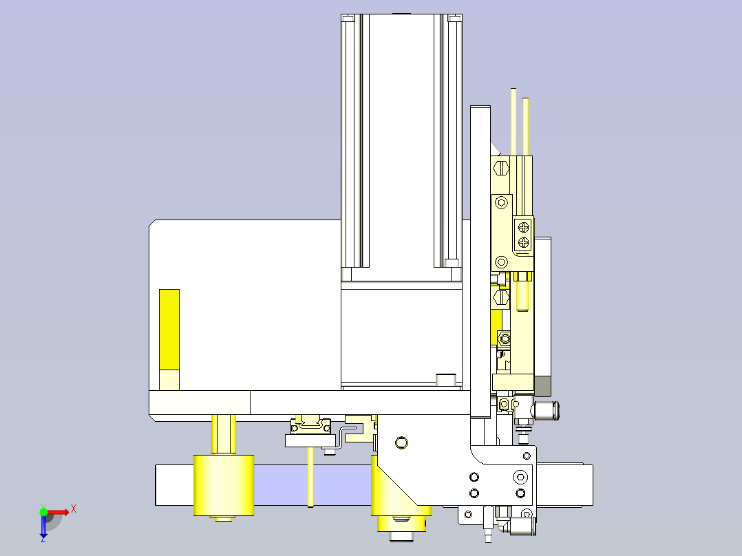 一种滚轮规定尺寸切割装置俯视图