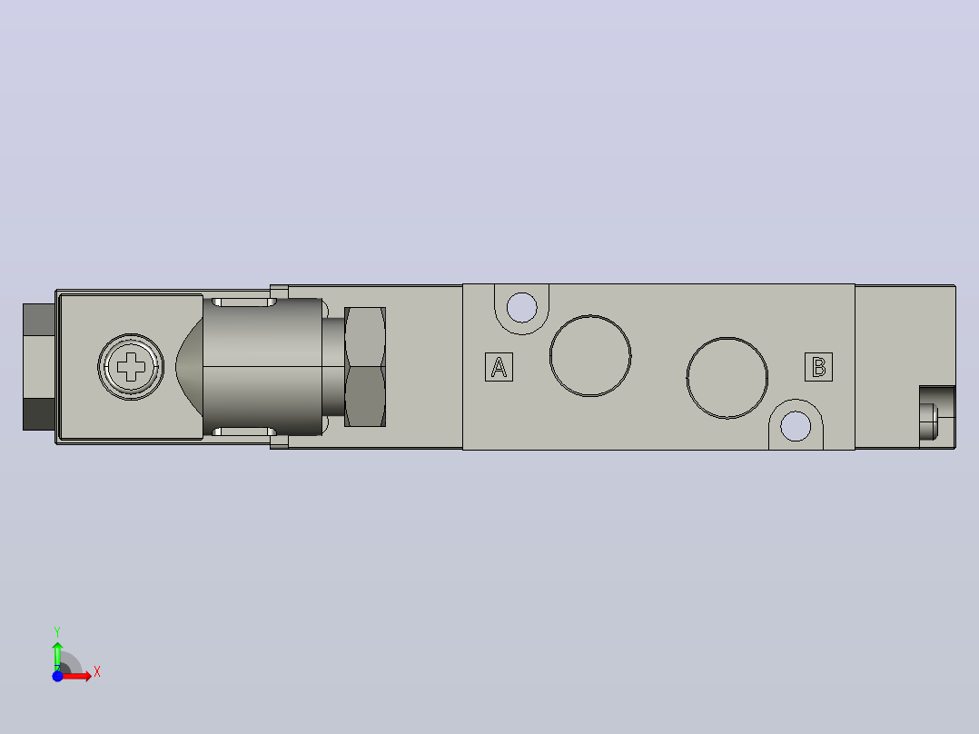 电磁阀SV-5101-24VDC-K-L-M8前视图