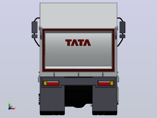 6X4自卸卡车3D图纸 Solidworks设计前视缩略图