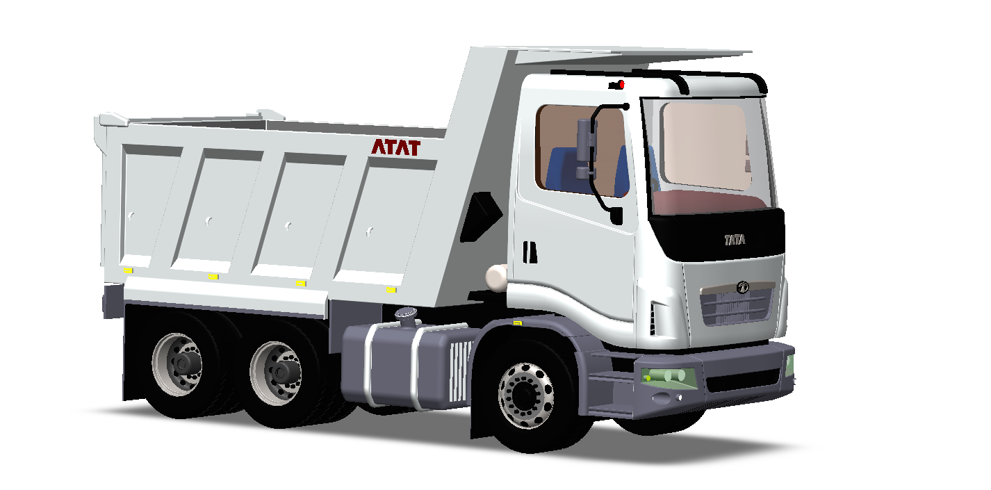 6X4自卸卡车3D图纸 Solidworks设计