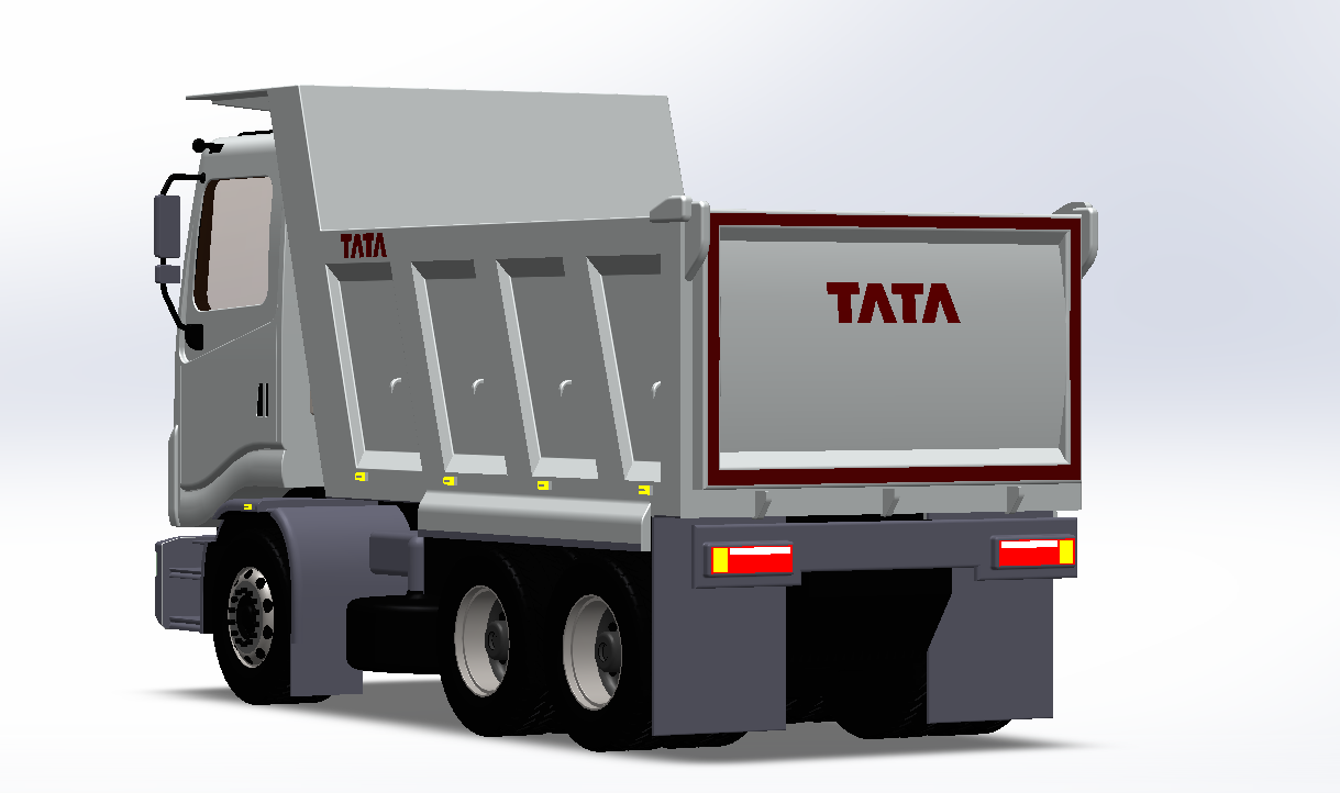6X4自卸卡车3D图纸 Solidworks设计