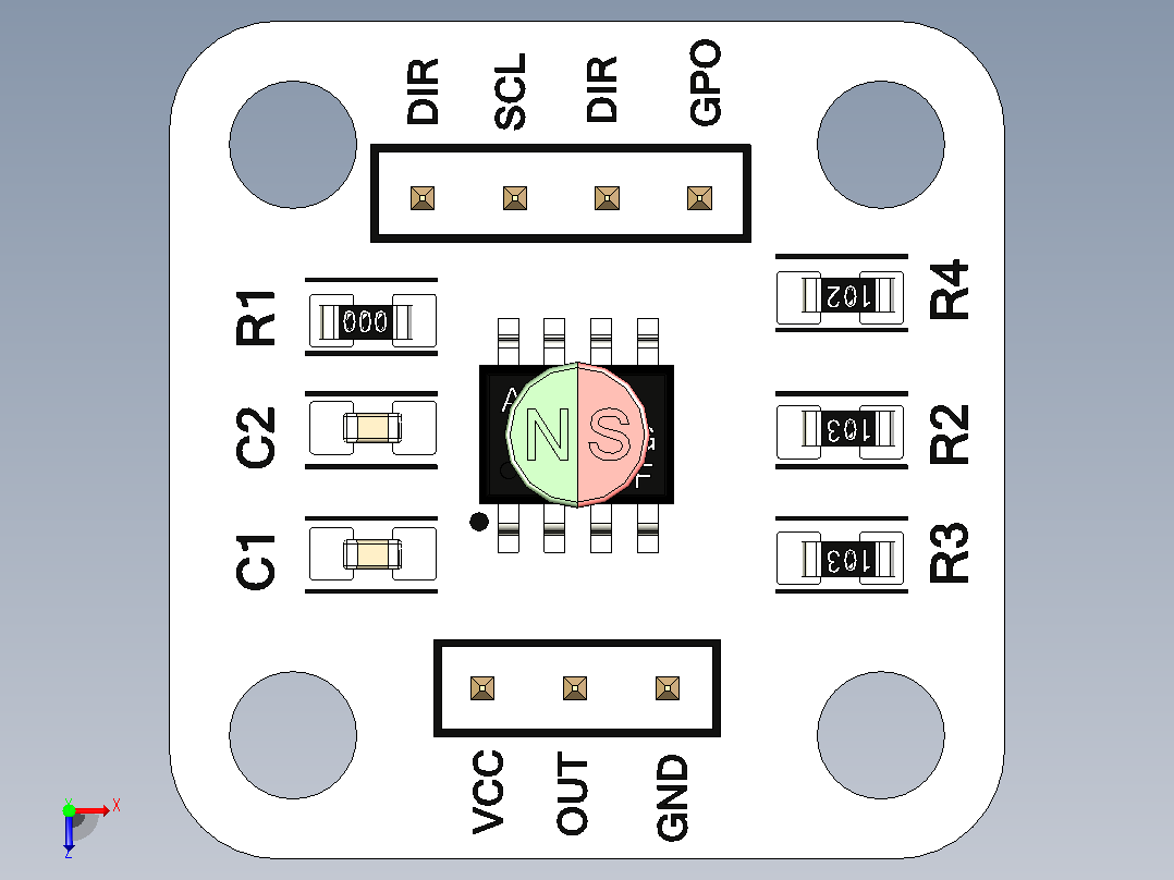 as5600-5.编码器模块俯视图