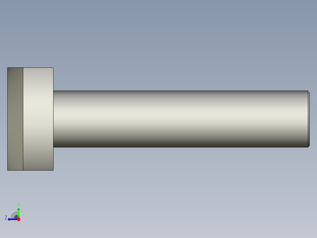 GB37-88 T形槽用螺栓右视图