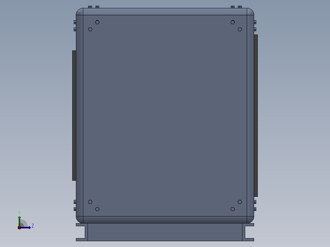 JSF-X-GA系列低噪声风机箱[JSF-X-355GA]左视图