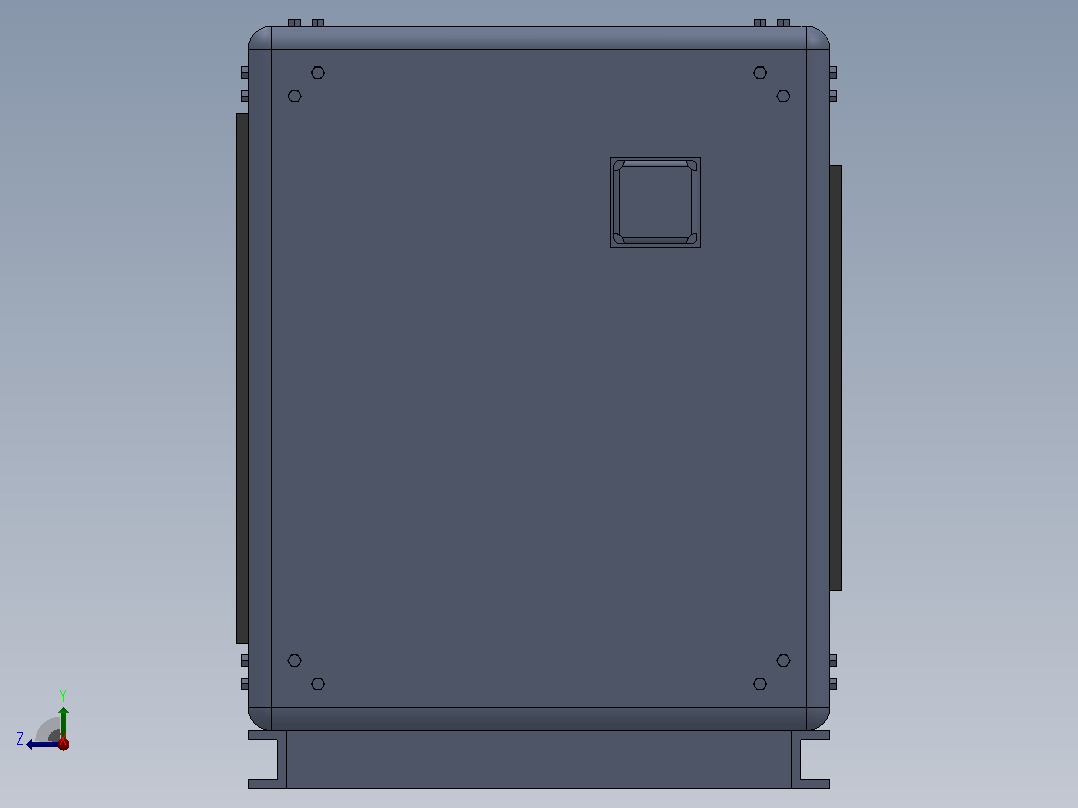 JSF-X-GA系列低噪声风机箱[JSF-X-355GA]右视图