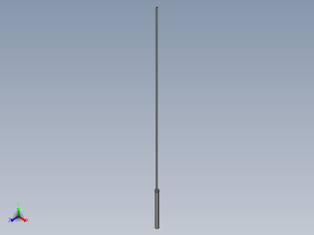 加热器ZIM92-D10-L100-W200-V220正等轴测图