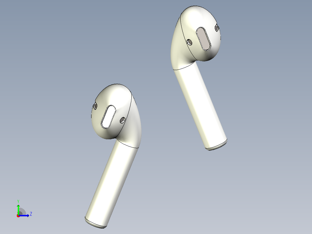 airpods  笔记本左视图