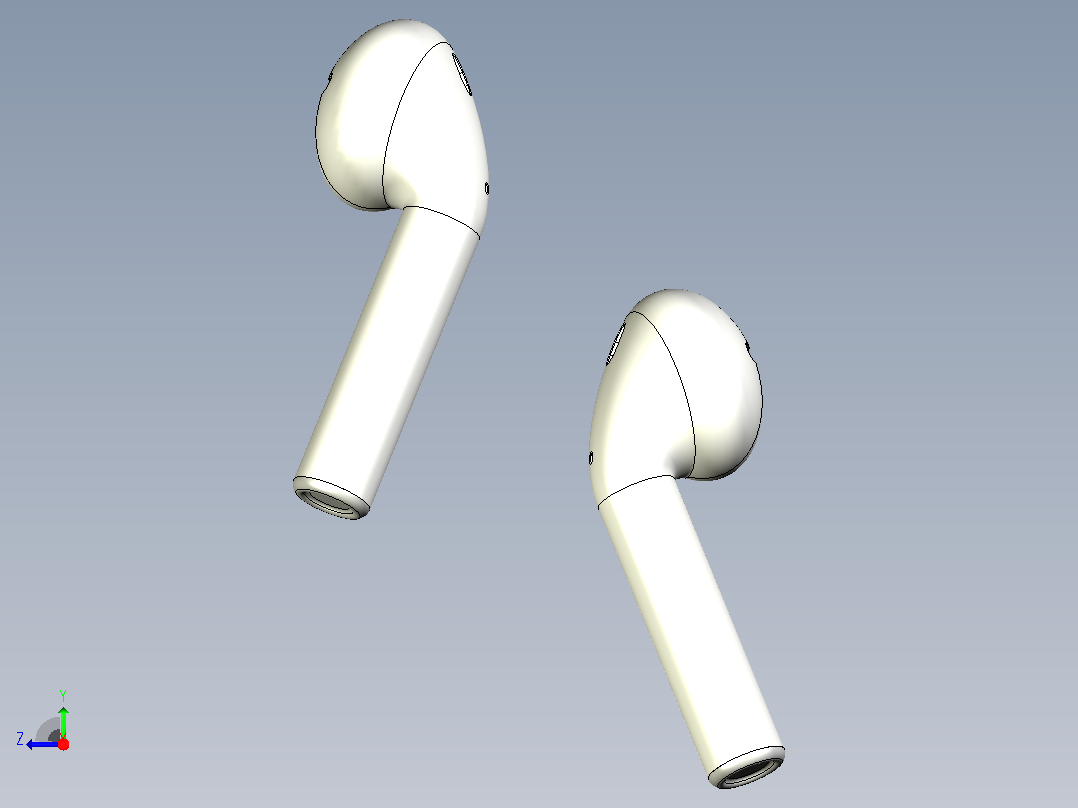 airpods  笔记本右视图