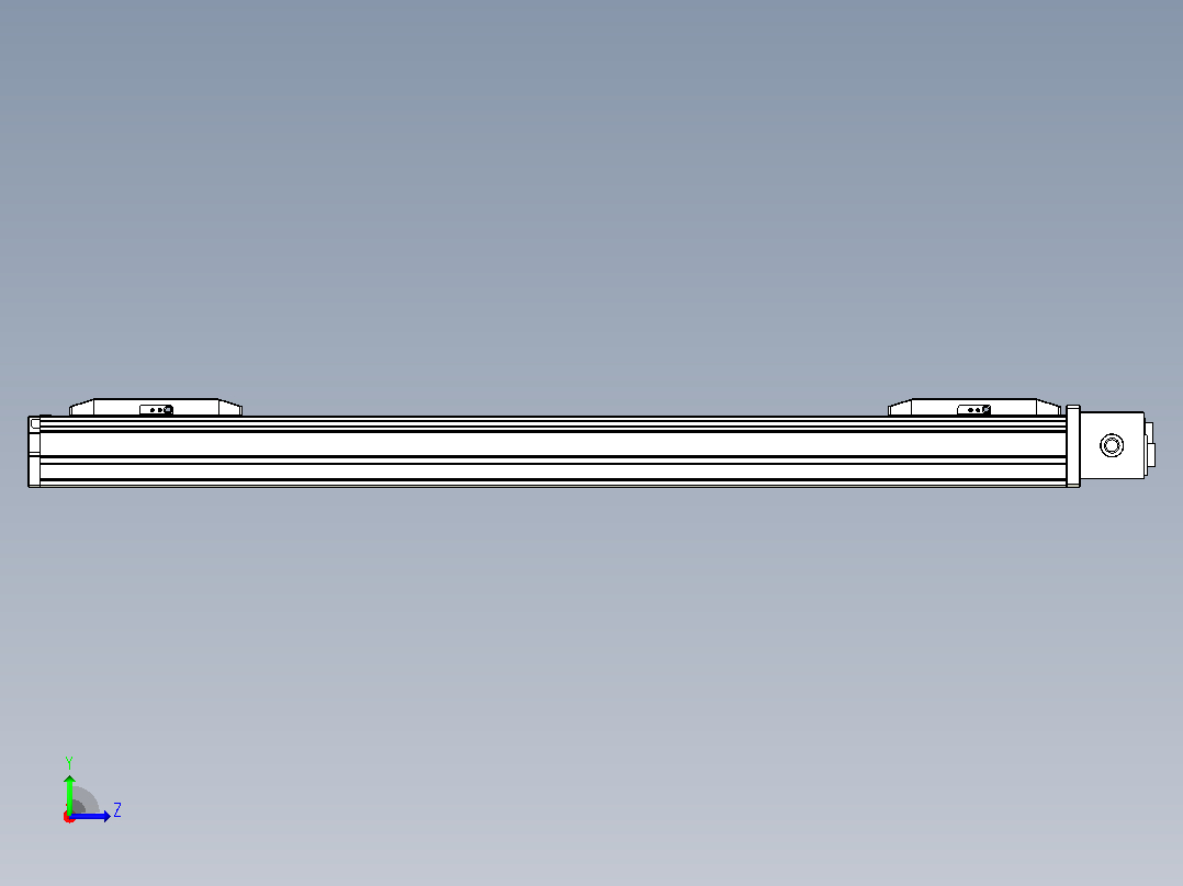 皮带直线轴双滑块型TPA-GCBS-50-P42-L200-DL-M10-N3左视图