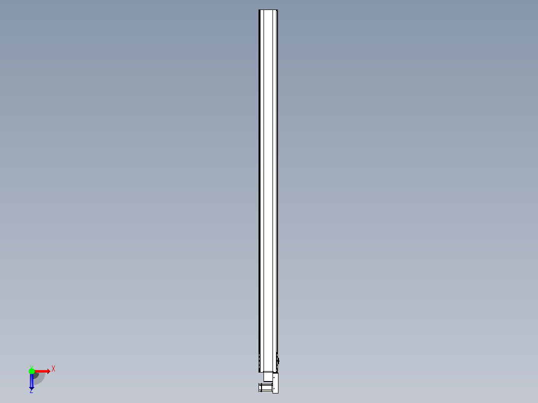 皮带直线轴半封闭可选导轨TPA-HNB-175D-140-L3000-MR-Y-P75-N3俯视图