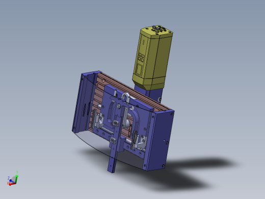 快速夹具凸轮机械手机构3D图纸 Solidworks设计 附STP