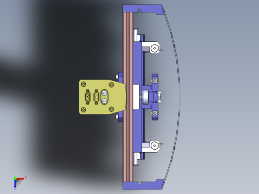 快速夹具凸轮机械手机构3D图纸 Solidworks设计 附STP俯视缩略图