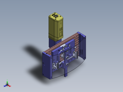 快速夹具凸轮机械手机构3D图纸 Solidworks设计 附STP正等轴测缩略图