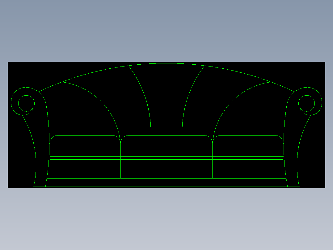 CAD常用绘图的图库2-沙发1