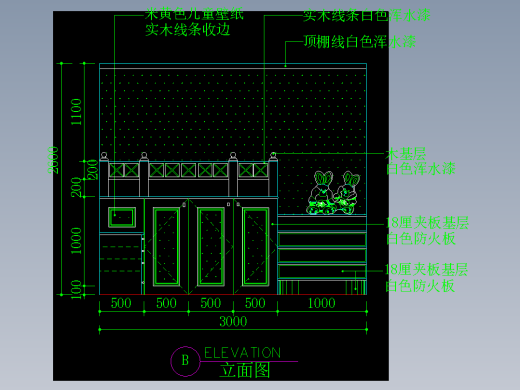 家装类CAD图块(五)-FH01063E