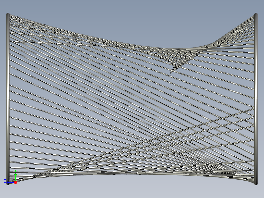 心型笔筒右视图