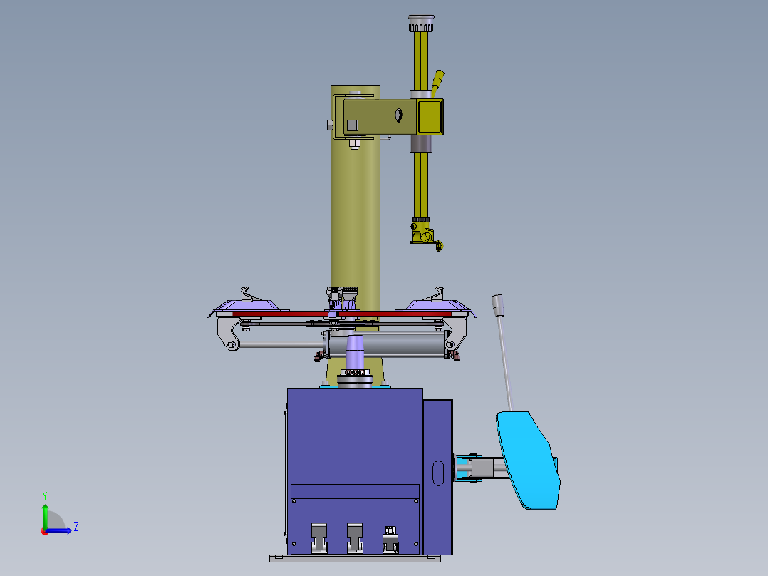 E260 轮胎拆装机左视图