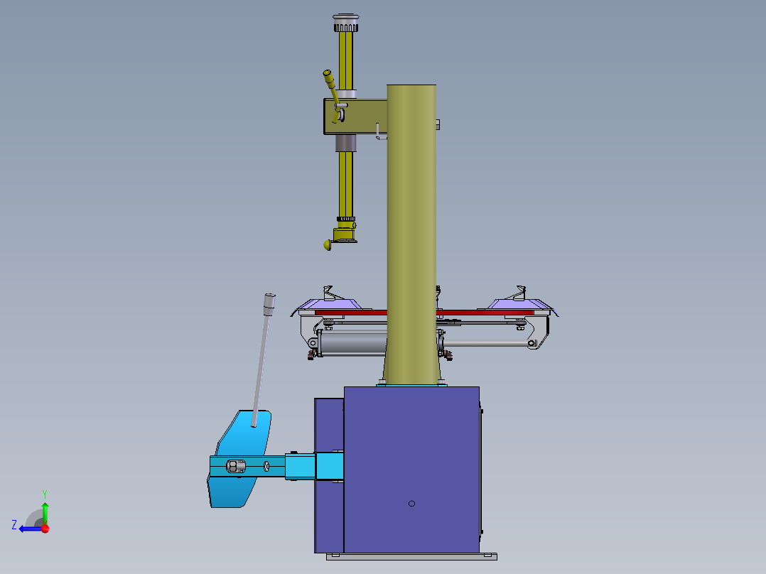 E260 轮胎拆装机右视图