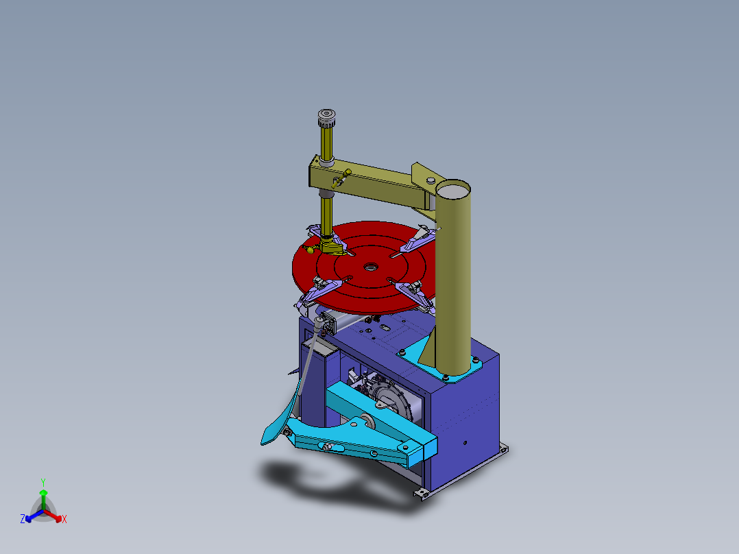 E260 轮胎拆装机正等轴测图