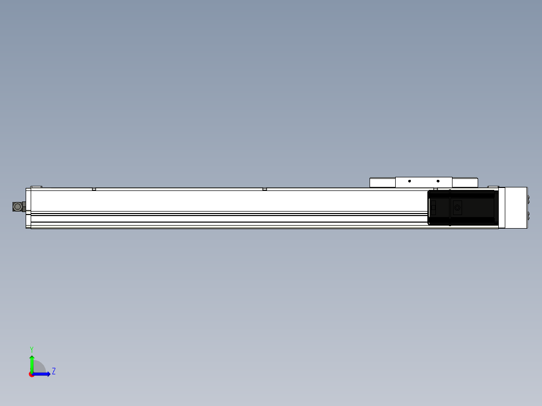 Toyo东佑达直线模组-ECH14-550-BR-400W左视图