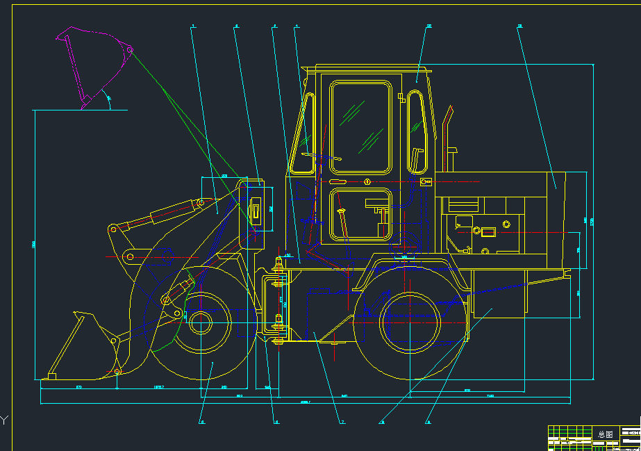 ZL05微型轮式装载机总体设计
