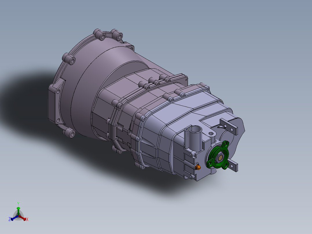 5档变速箱3D数模图纸 STP格式正等轴测图