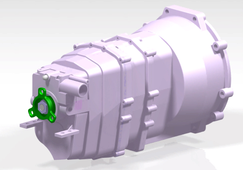 5档变速箱3D数模图纸 STP格式