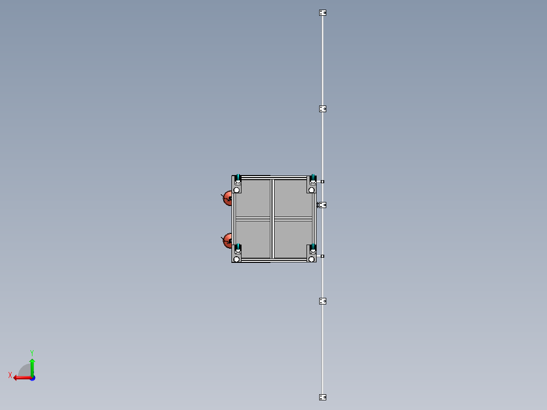 H954 悬臂式灌胶机后视图