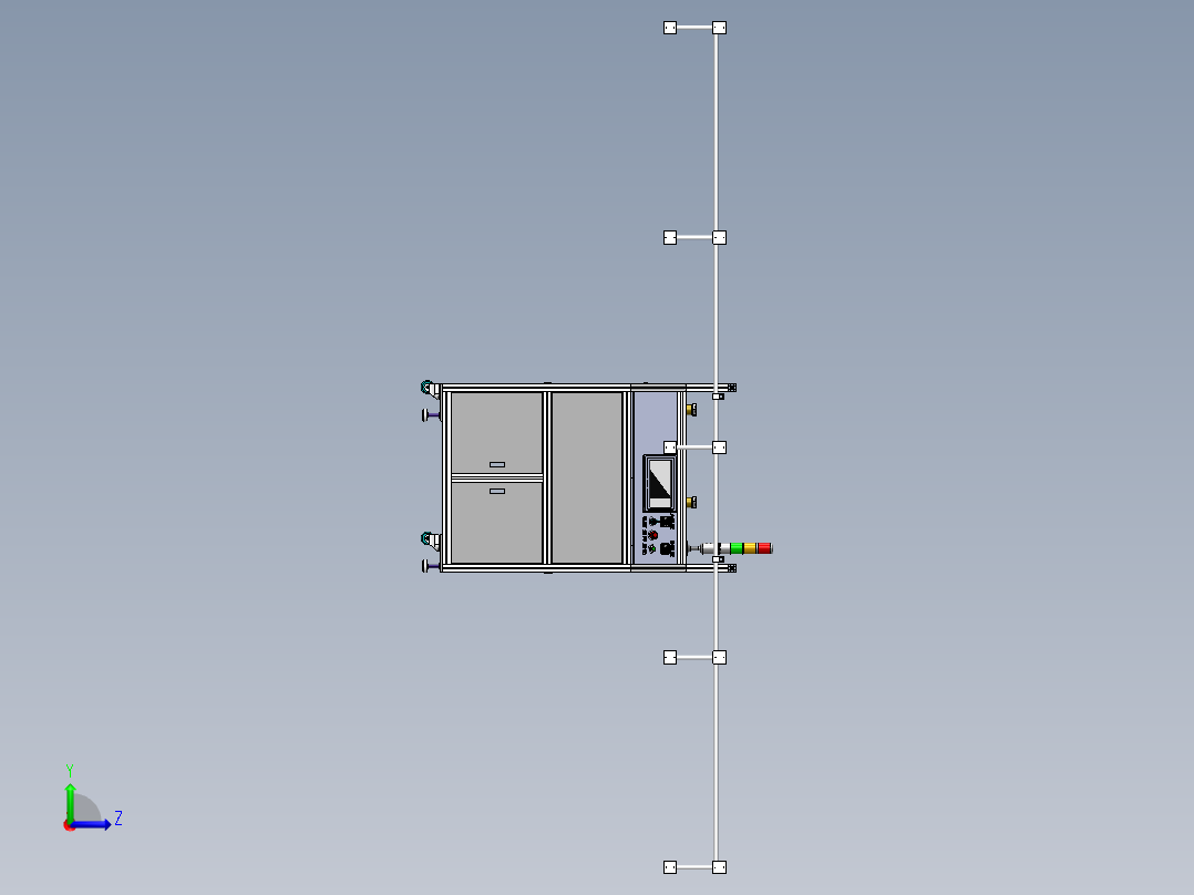 H954 悬臂式灌胶机左视图