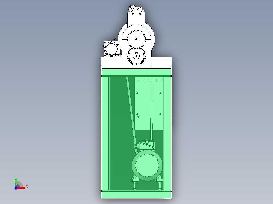 绞线机模型图前视图