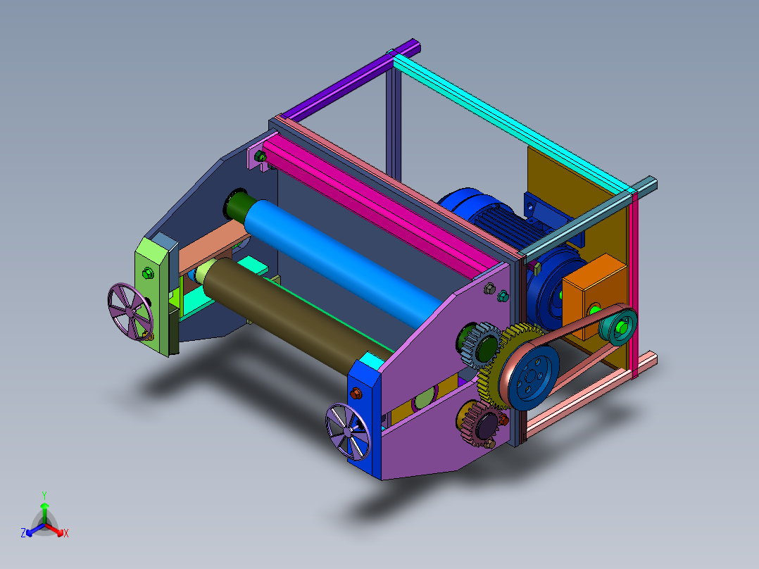 电动滚圆管道卷板机