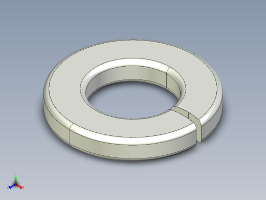 紧固件-IGES 0.2500 Split Washer