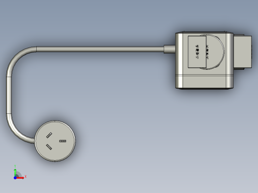 方型插座模型STP前视缩略图