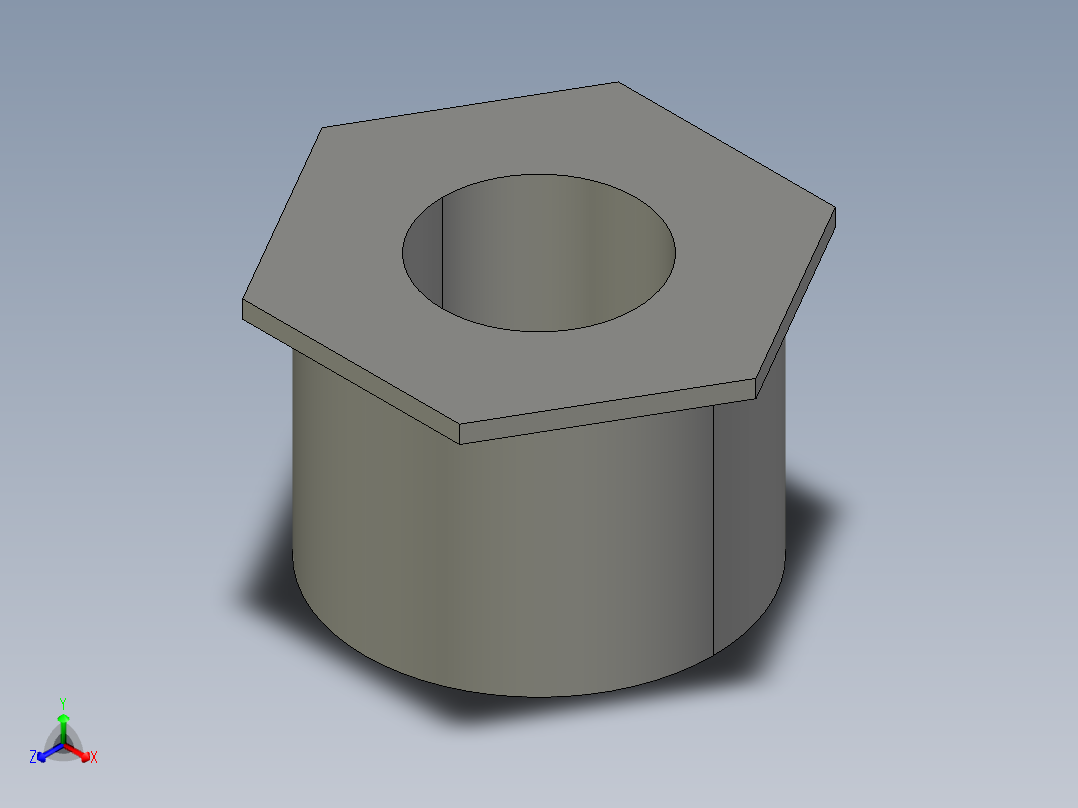 船舶管路系统SeaCor_ReducerBushing_SxSPIG_37J137249_2in x 1in正等轴测图