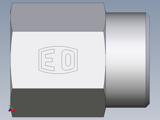 卡套式工业通用硬管接头EO_Swivel_connector_GAI18LRCFX前视缩略图