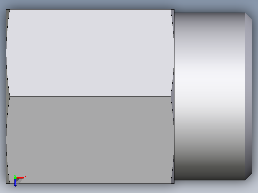 卡套式工业通用硬管接头EO_Swivel_connector_GAI18LRCFX俯视图