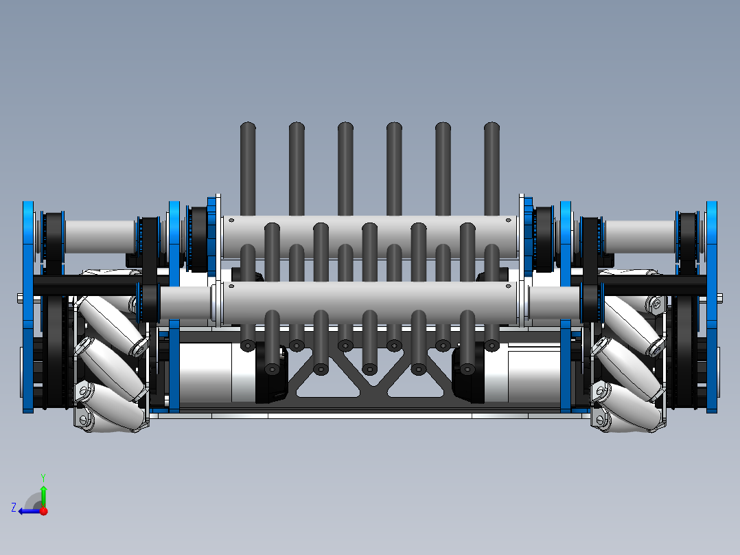 35号图--麦克纳姆轮底盘结构2 STP.zip右视图