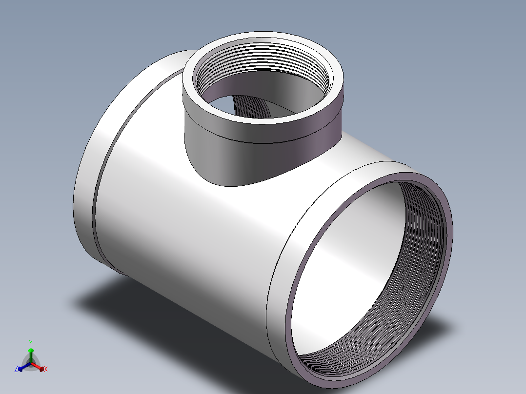 三通-异径 DN100-DN65