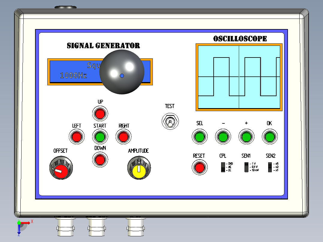 多功能设备俯视图