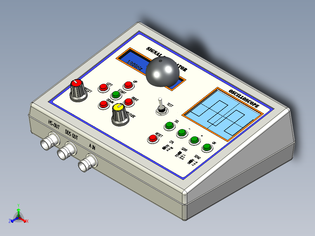 多功能设备正等轴测图