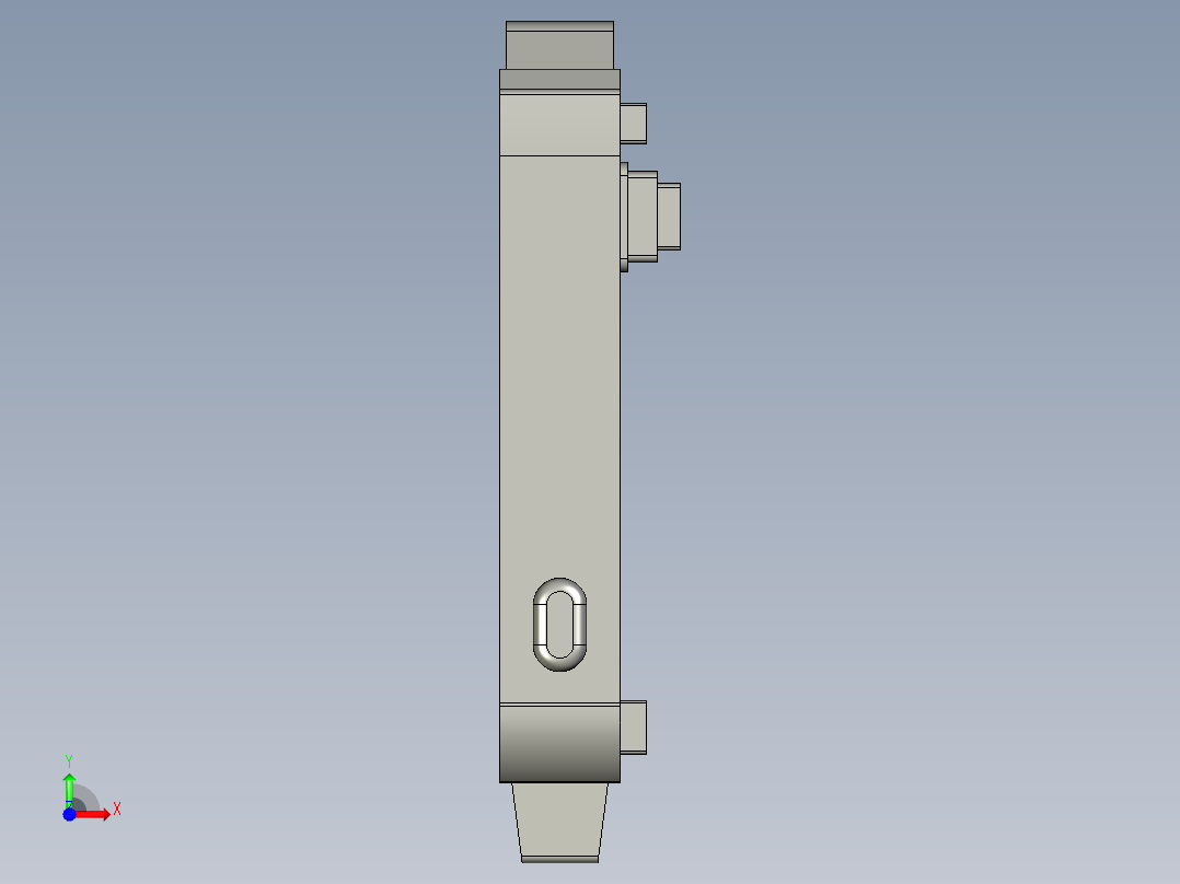 基恩士FS-T0_kc图纸模型前视图