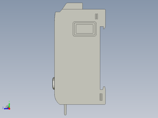基恩士FS-T0_kc图纸模型右视缩略图