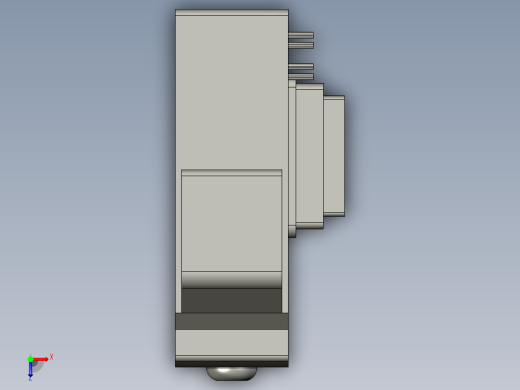 基恩士FS-T0_kc图纸模型俯视缩略图