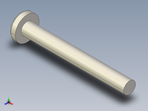 螺丝 M3.5 十字盘头-M3.5 x 30 Screw head.STEP正等轴测缩略图