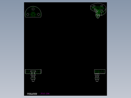 快速聯結器(B)2510-2D多系列多零件图纸模型