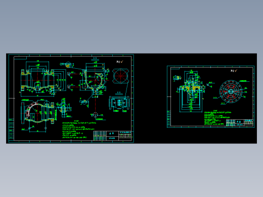 上装式球阀阀体、阀盖图纸CAD图纸_