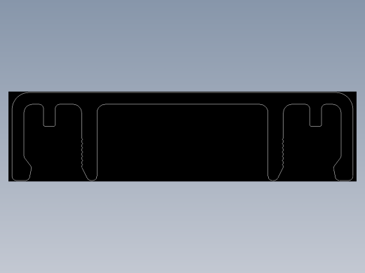 型材-KJN CABLE CONDUIT COVER 40 KJN511050.DXF