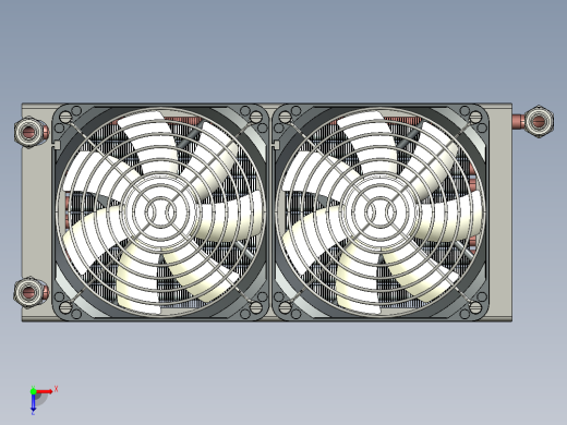 散热水箱模型俯视缩略图