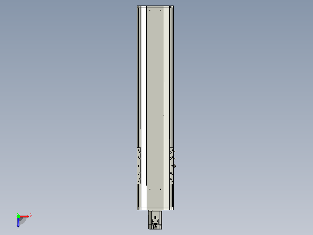 东锦丝杆传动-直线滑台模组DH210-C-L10-S750-BC-P750W-C3俯视图